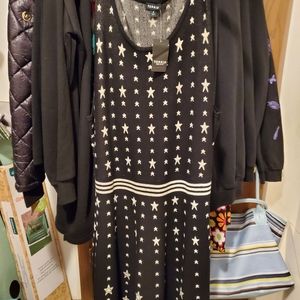 TORRID GOLD STAR SWEATER DRESS